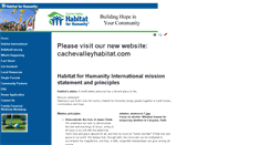 Desktop Screenshot of cachevalleyhabitat.org